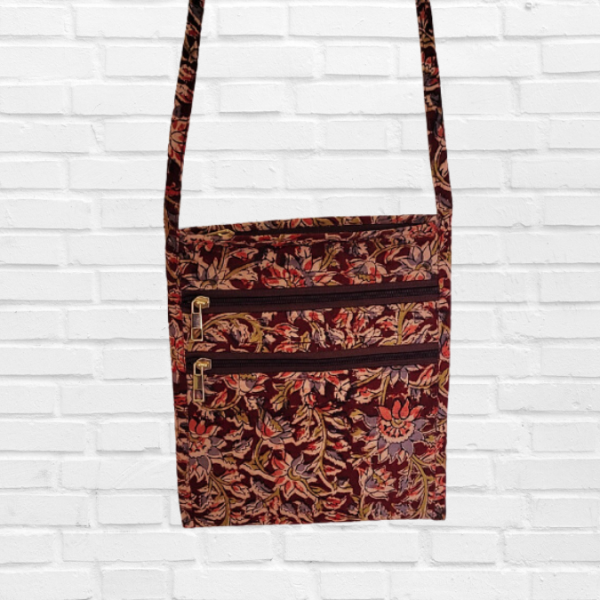 AZ: Sling bag in Handloom Cotton Fabric