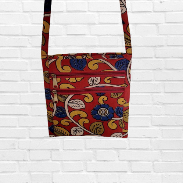 AZ: Sling bag in Handloom Cotton Fabric