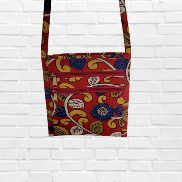 Sling bag in Handloom Cotton Fabric