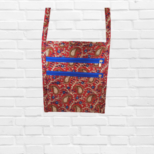AZ: Sling bag in Handloom Cotton Fabric