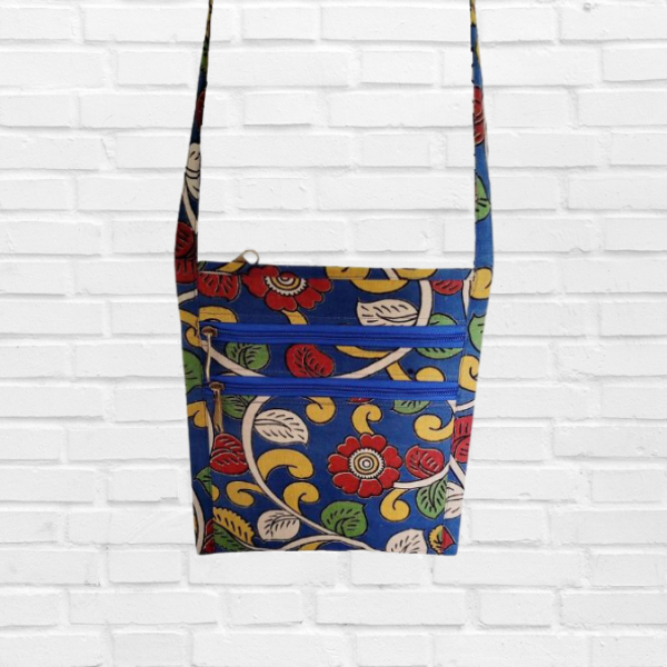 AZ: Sling bag in Handloom Cotton Fabric