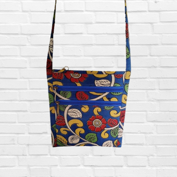 Sling bag in Handloom Cotton Fabric