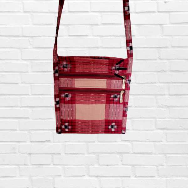 AZ: Handloom Cotton Ikat Sling bag