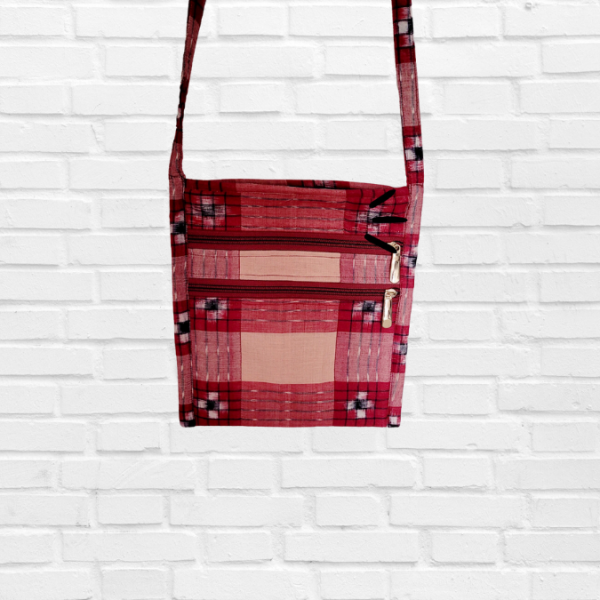 Handloom Cotton Ikat Sling bag