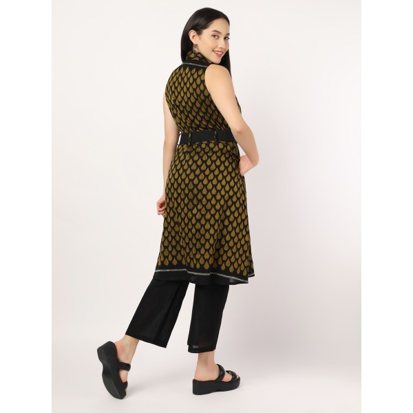 AV: Cotton Kurti in Handwoven Sambalpuri Ikat Fabric