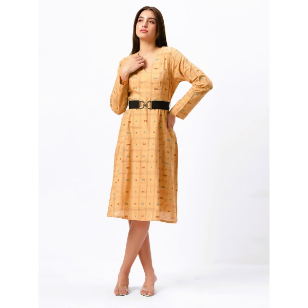 AZ: Cotton One Piece Dress in Handloom Sambalpuri ...