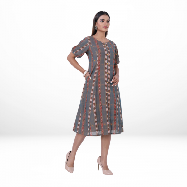 Cotton Dress in Handloom Sambalpuri Ikat Fabric