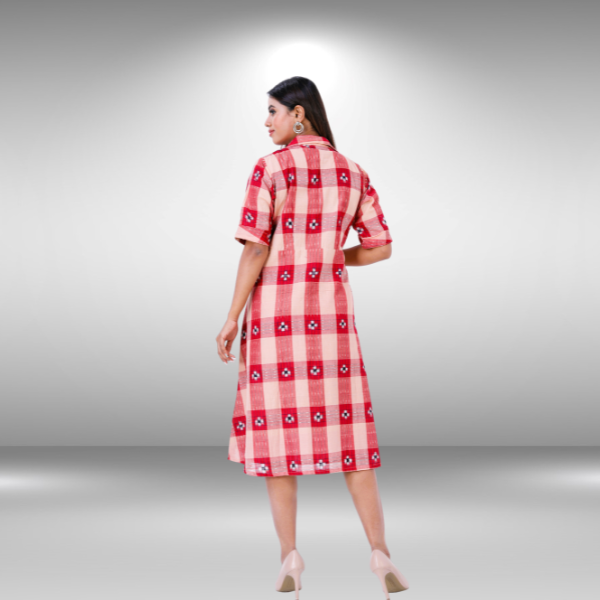 OOS: Cotton Dress in Sambalpuri Ikat Fabric