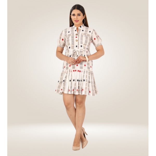 Cotton Dress in Handloom Sambalpuri Ikat Fabric