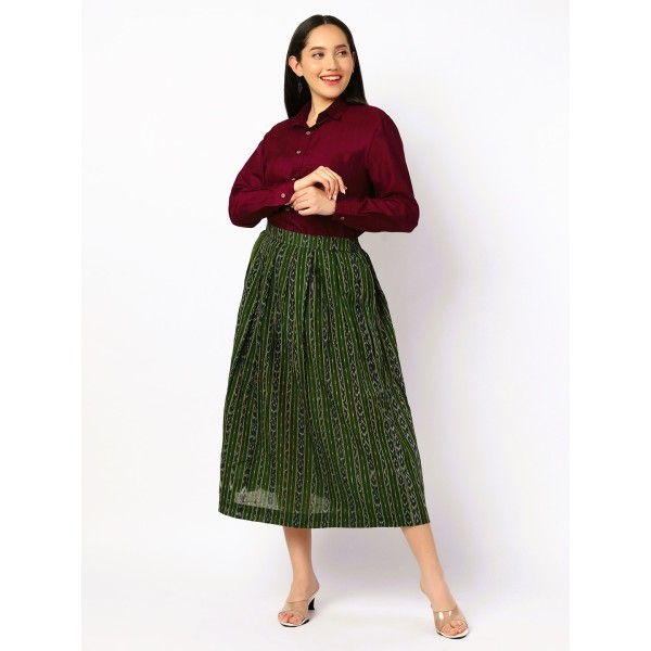 AV: Cotton Two Piece Dress from Sambalpuri Ikat Fabric