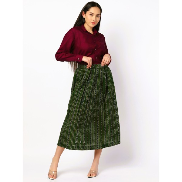 AV: Cotton Two Piece Dress from Sambalpuri Ikat Fabric