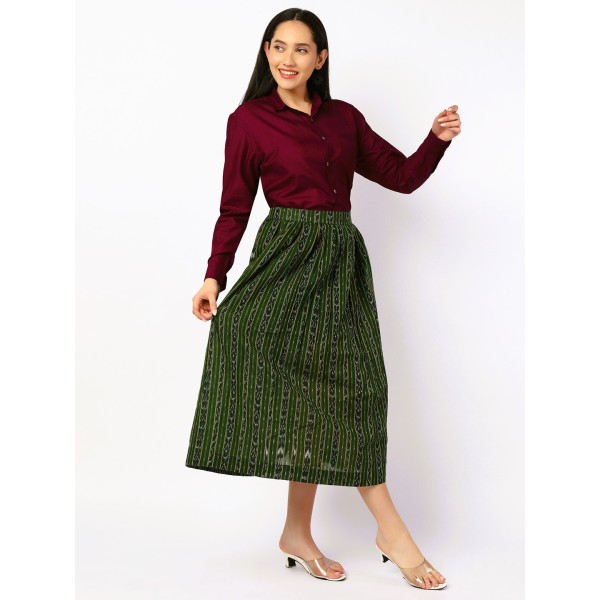 AV: Cotton Two Piece Dress from Sambalpuri Ikat Fabric