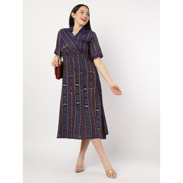 AV: Cotton Dress in Sambalpuri Ikat Fabric