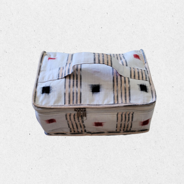 AZ: Travel Pouch in Handloom Cotton fabric