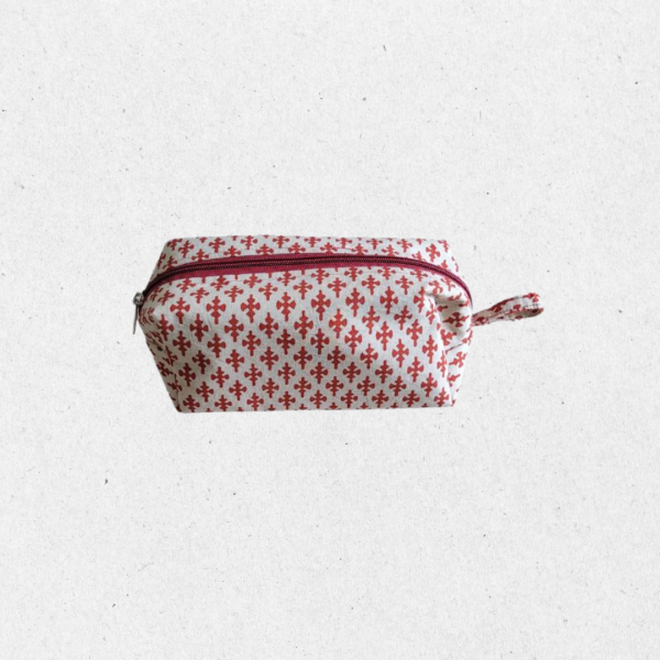 AZ: Travel Pouch in Handloom Cotton Fabric