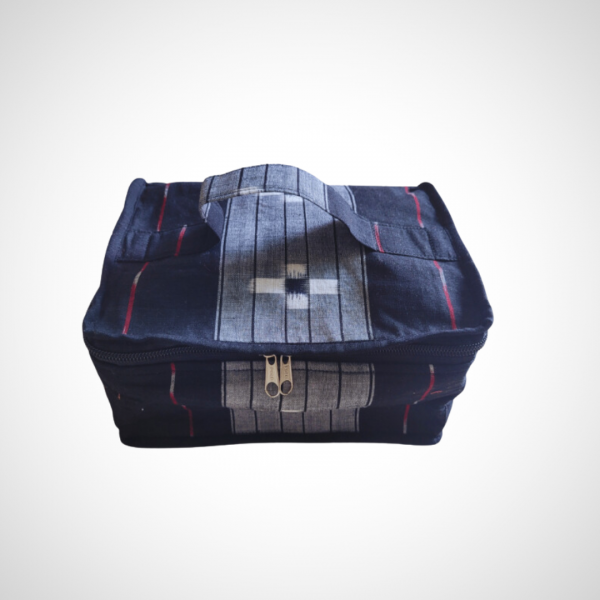 AZ: Travel Pouch in Handloom Cotton fabric