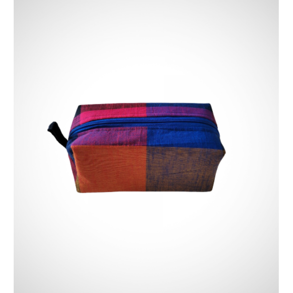 AZ: Travel Pouch in Handloom Cotton Fabric