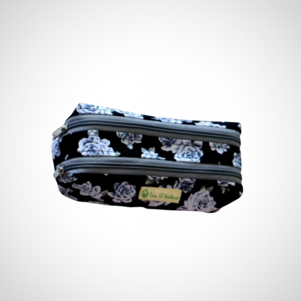 Double Zipper Cotton Pouch 