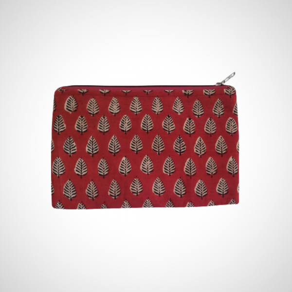 AZ: Travel Pouch in Handloom Cotton Fabric