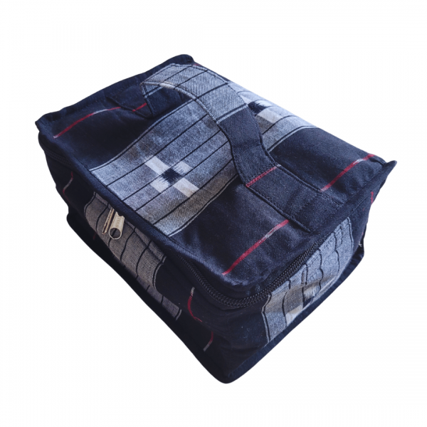 AZ: Travel Pouch in Handloom Cotton fabric