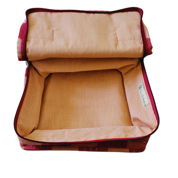 AZ: Travel Pouch in Handloom Cotton fabric