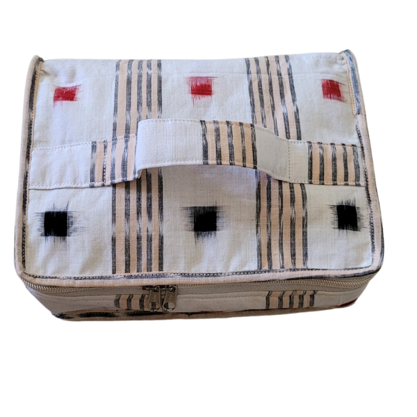 AZ: Travel Pouch in Handloom Cotton fabric