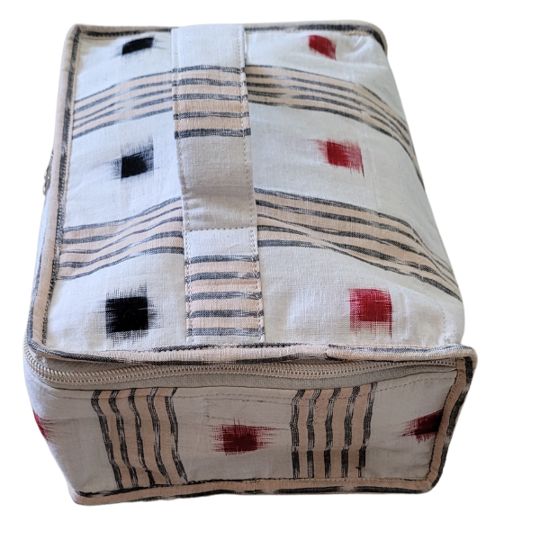 AZ: Travel Pouch in Handloom Cotton fabric