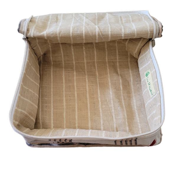 AZ: Travel Pouch in Handloom Cotton fabric