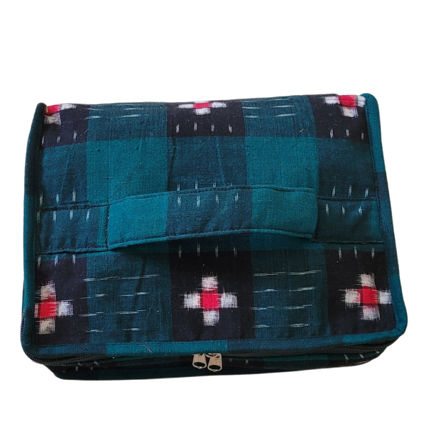 AZ: Travel Pouch in Handloom Cotton fabric