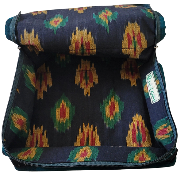 AZ: Travel Pouch in Handloom Cotton fabric