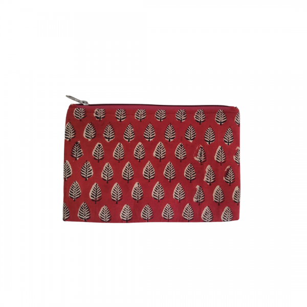 AZ: Travel Pouch in Handloom Cotton Fabric