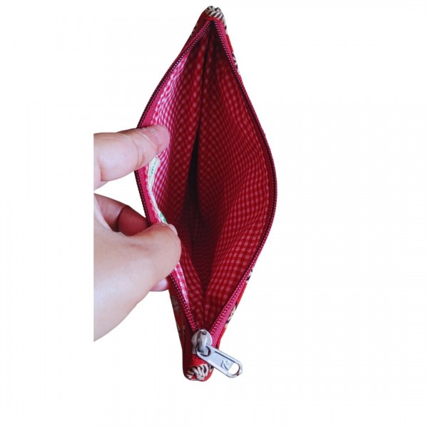 AZ: Travel Pouch in Handloom Cotton Fabric