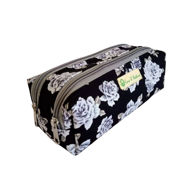 Double Zipper Cotton Pouch 