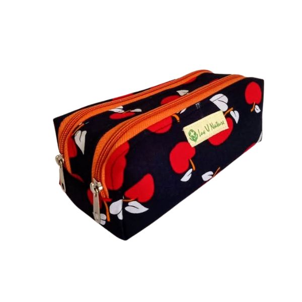 Double Zipper Cotton Pouch 