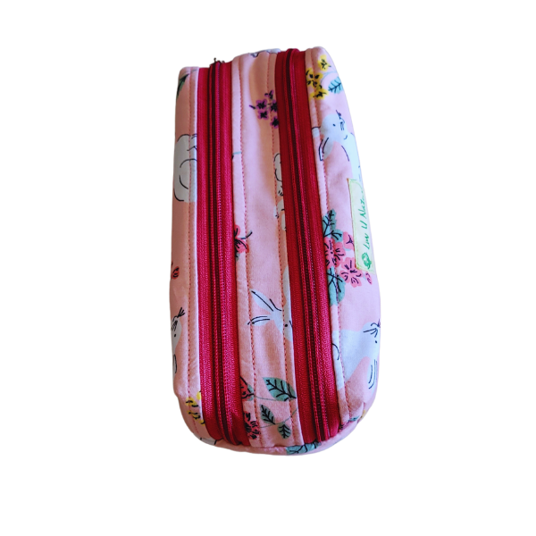 Double Zipper Cotton Pouch for Kids