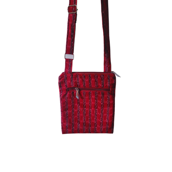 AZ: Sambalpuri Handloom Cotton Ikat Sling Bag 