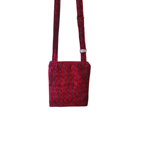 AZ: Sambalpuri Handloom Cotton Ikat Sling Bag 