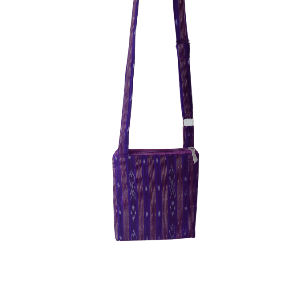 AZ: Sambalpuri Handloom Cotton Ikat Sling Bag