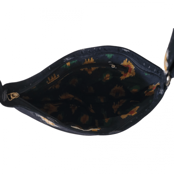 AZ: Handloom Cotton Sambalpuri Ikat Sling bag 