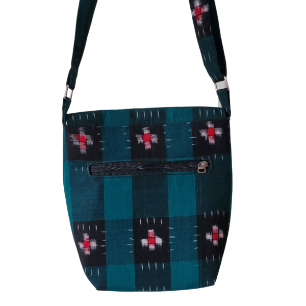 AZ: Handloom Cotton Sambalpuri Ikat Sling bag