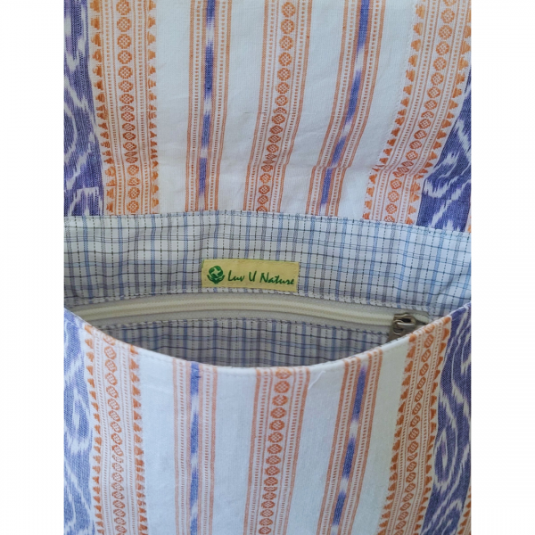 AZ: Handloom Cotton Ikat Sling Bag