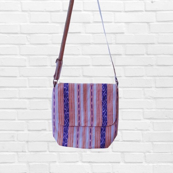 AZ: Handloom Cotton Ikat Sling Bag