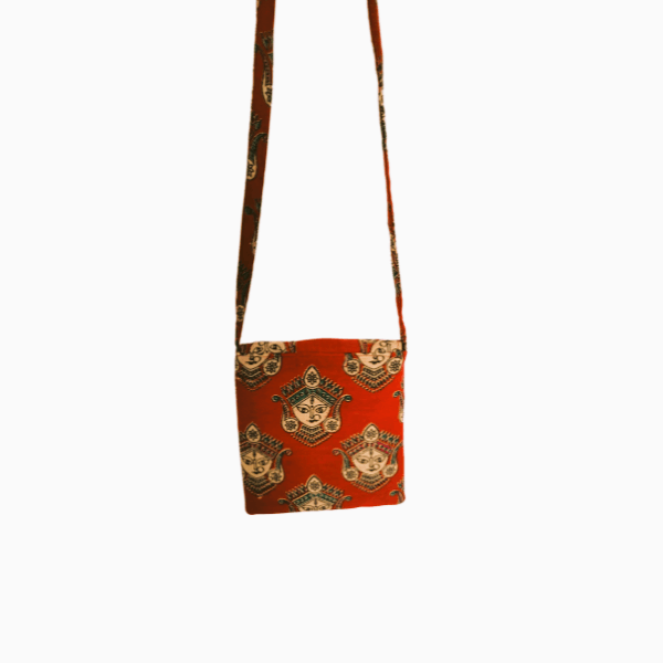 Sling bag in Handloom Cotton Fabric