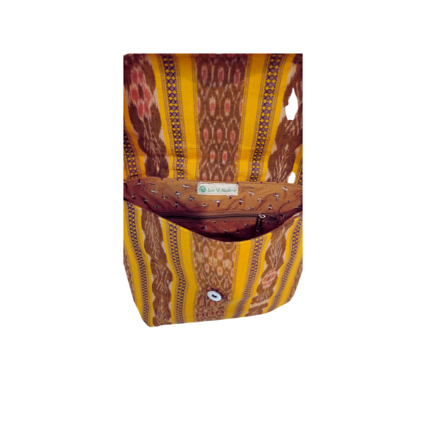 AZ: Handloom Cotton Sambalpuri Ikat Sling bag