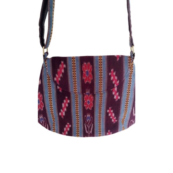 AZ: Sambalpuri Handloom Cotton Ikat Sling bag