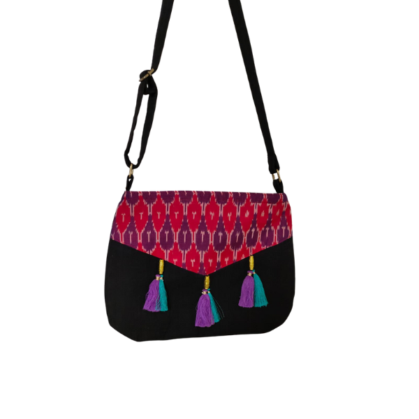 Handloom Cotton Sambalpuri Ikat Sling Bag