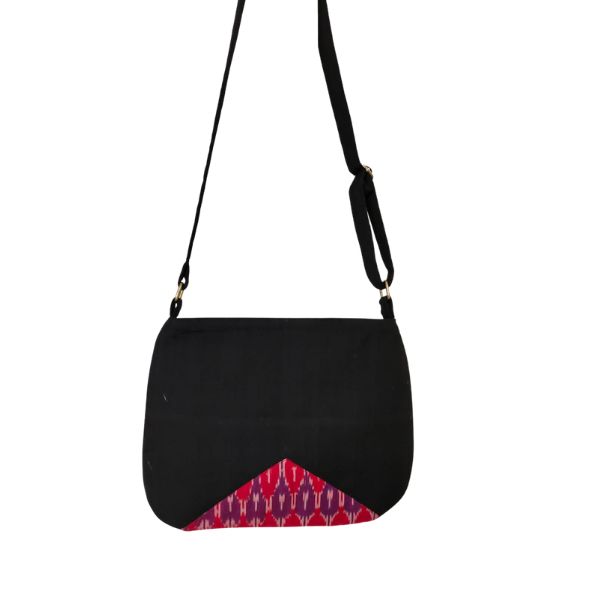 AZ: Handloom Cotton Sambalpuri Ikat Sling Bag