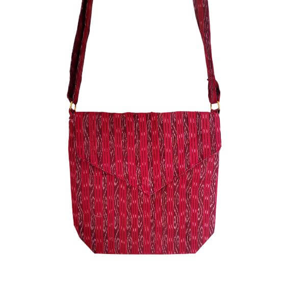 AZ: Handloom Cotton Ikat Sling bag