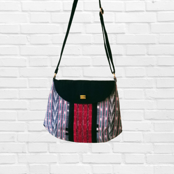 AZ: Handloom Cotton Sambalpuri Ikat Sling bag