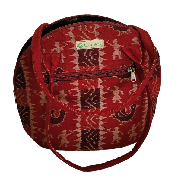 AZ: Handloom Cotton Sambalpuri Ikat Tote Bag